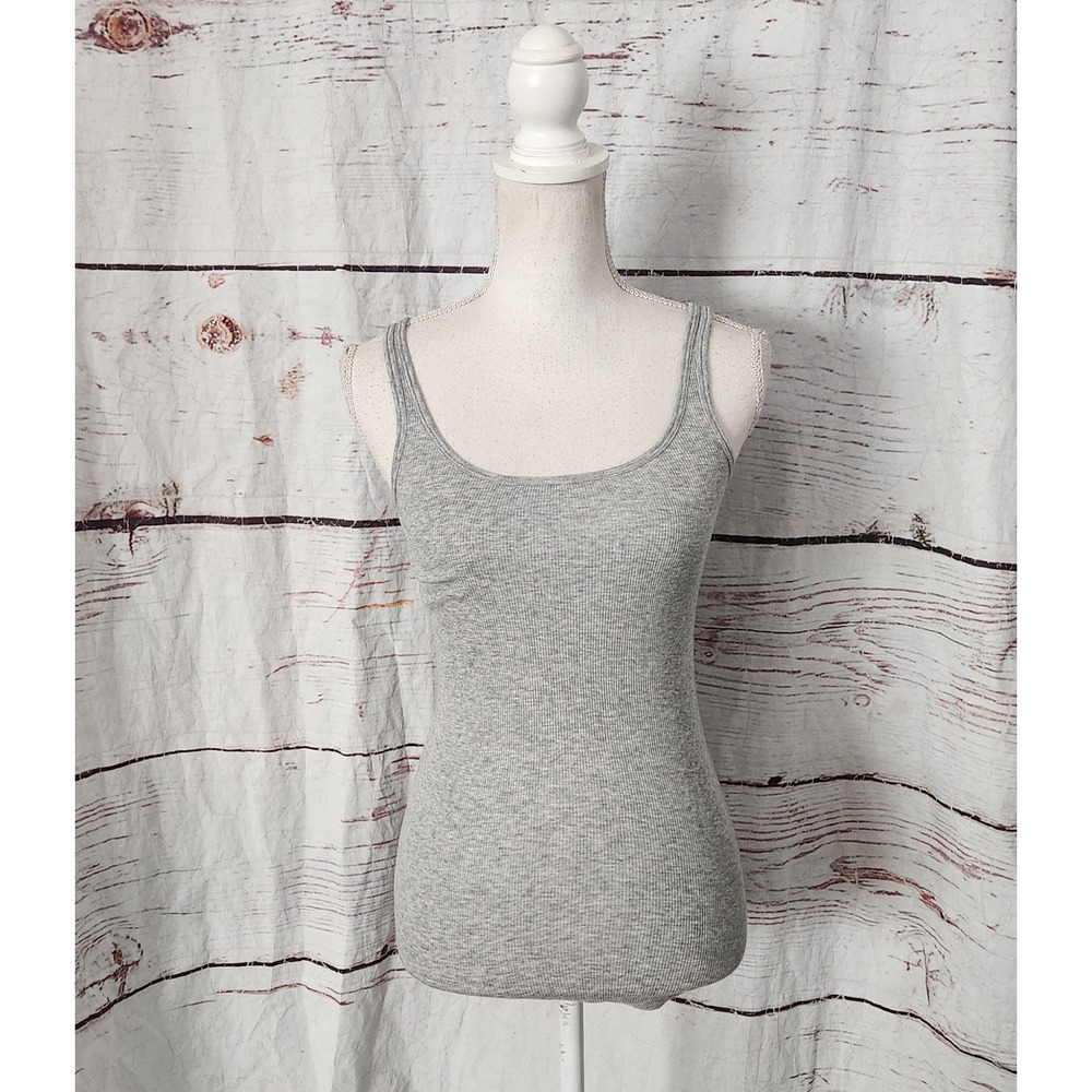 Vince Pima Cotton Blend Ribbed Tank Size XS